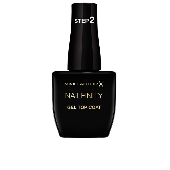 12 ml gel-effect high‑shine top coat bottle, glossy finish, Unisex