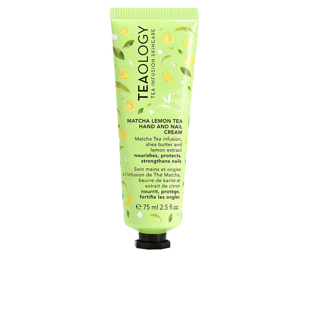 Tube of matcha hand and nail cream with shea, 75 ml, light texture