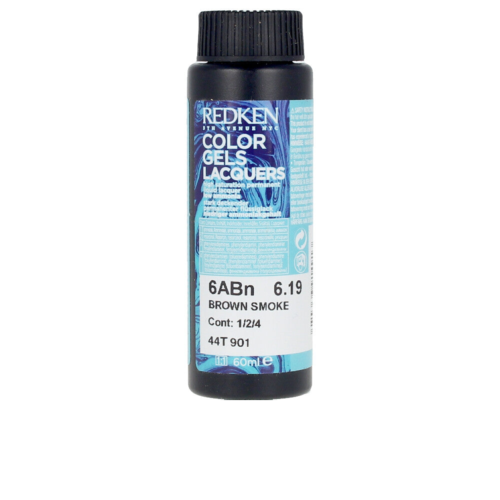 Three 60 ml tubes of low‑ammonia permanent hair colour gel, shade 6ABN