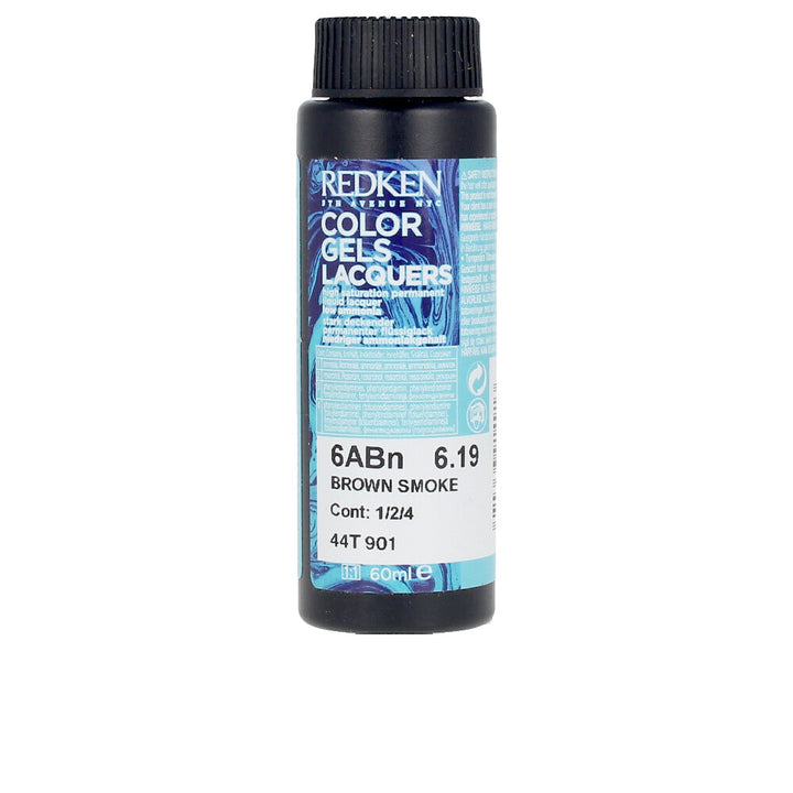 Three 60 ml tubes of low‑ammonia permanent hair colour gel, shade 6ABN