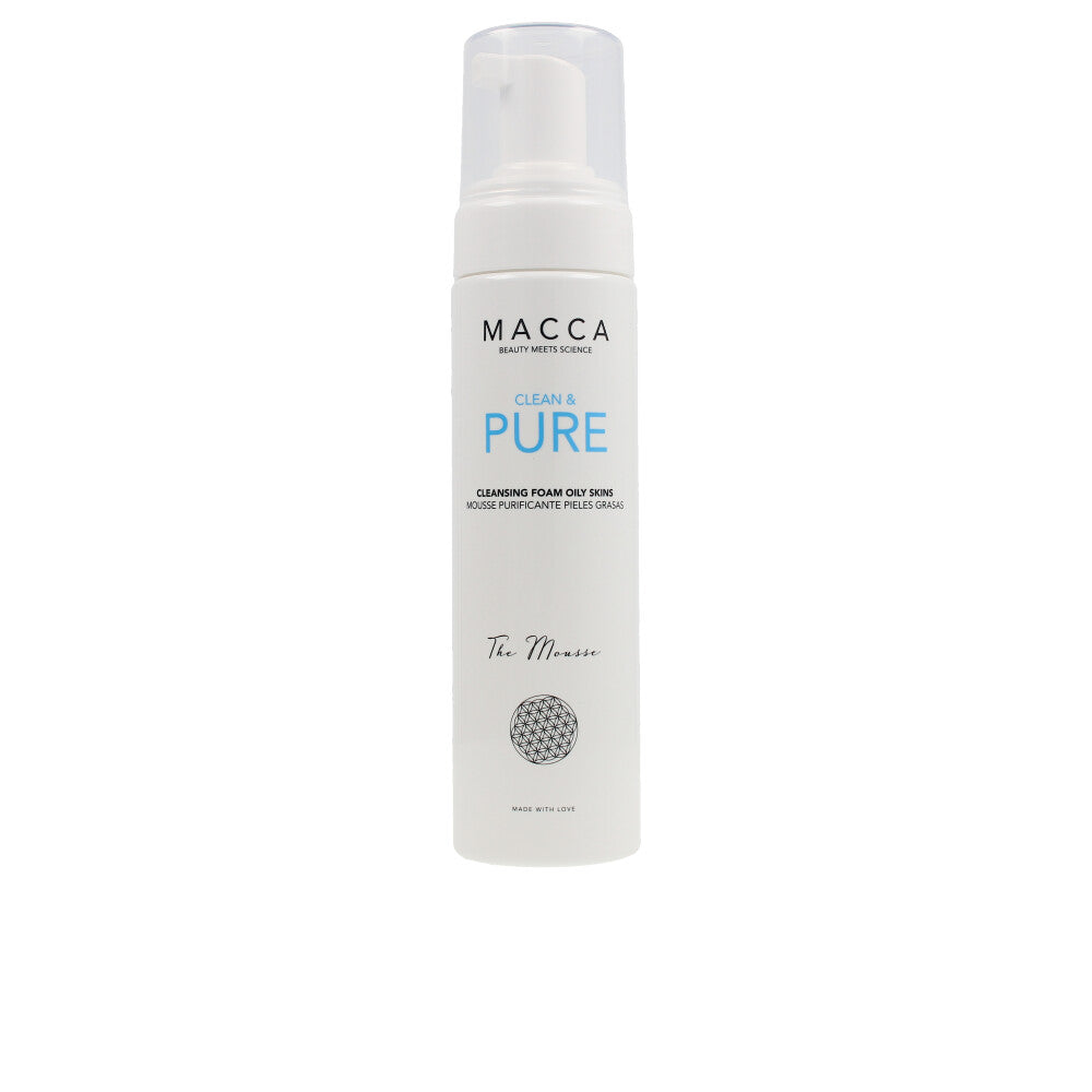200 ml white cleansing foam bottle, mousse cleanser for oily Unisex skin