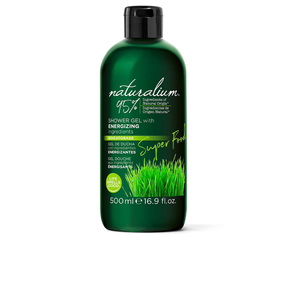 500 ml wheatgrass shower gel bottle, green label, Unisex