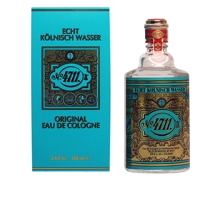 Glass flacon of citrus eau de cologne, 800 ml, bergamot and neroli notes, Unisex
