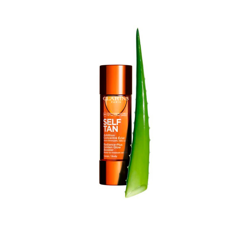 30 ml tapered amber bottle of mixable self‑tan concentrate, serum consistency