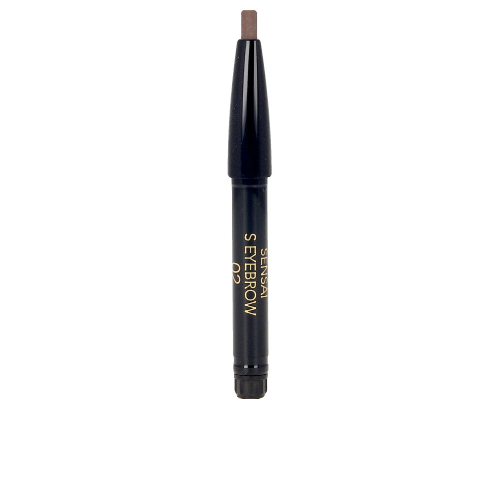 Oval‑tip warm brown eyebrow pencil refill, 0.2 g, refillable cartridge