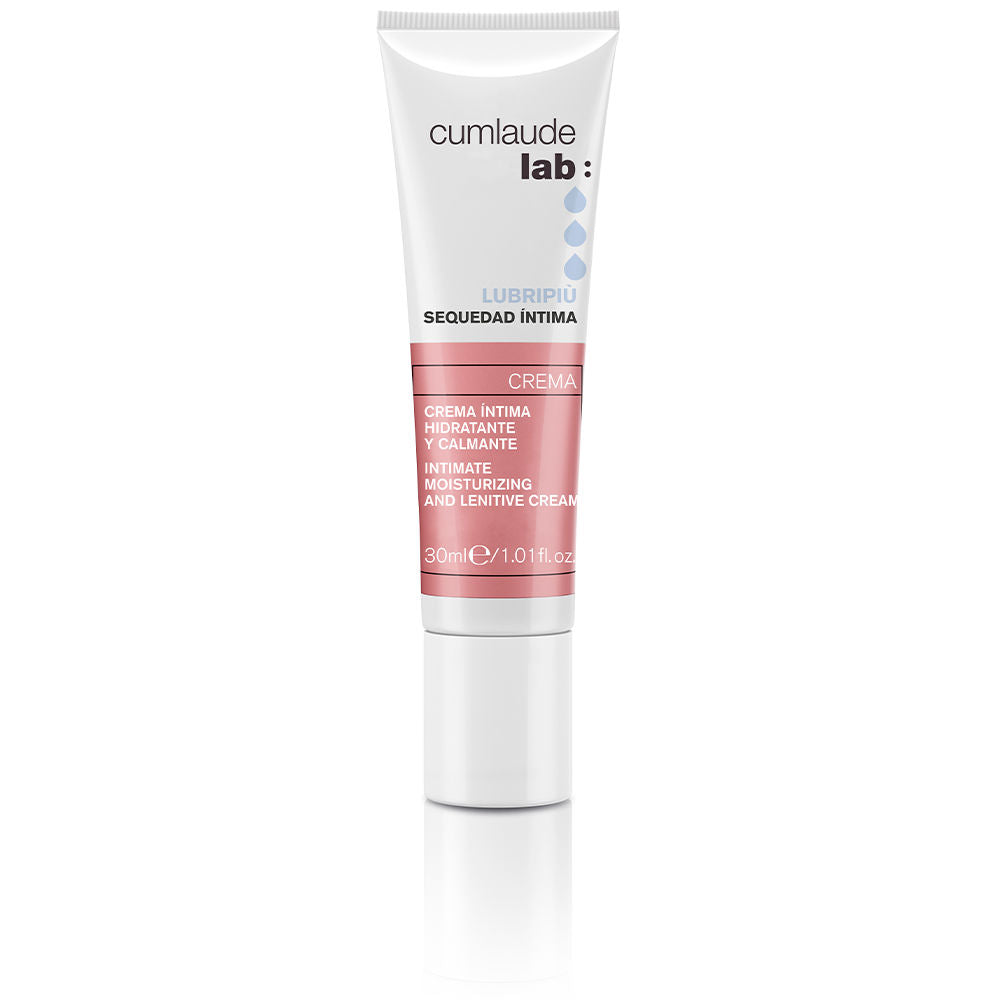 Tube of Cumlaude Lab hyaluronic intimate moisturiser on neutral background