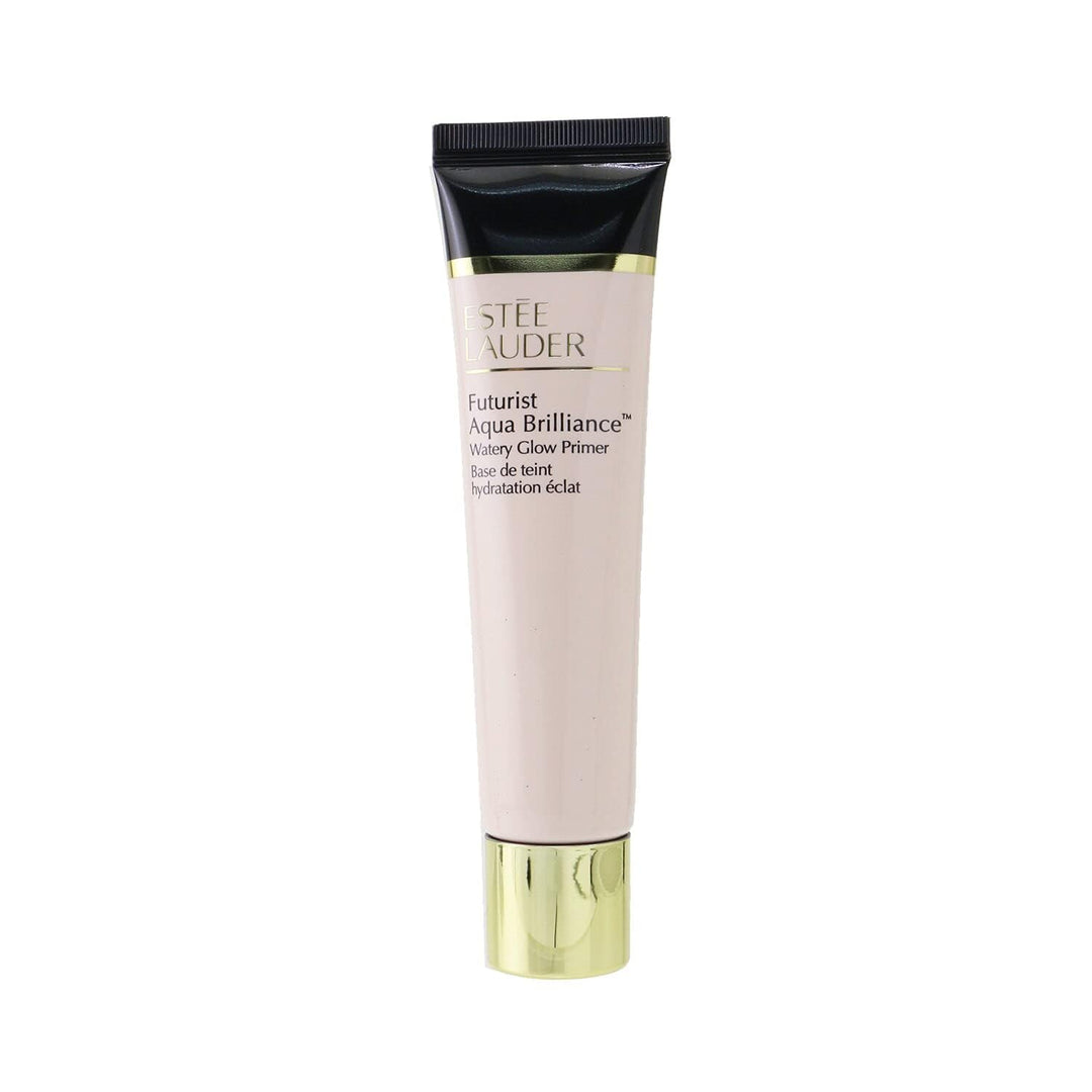 40 ml hydrating gel-cream primer in translucent pump bottle, dewy finish