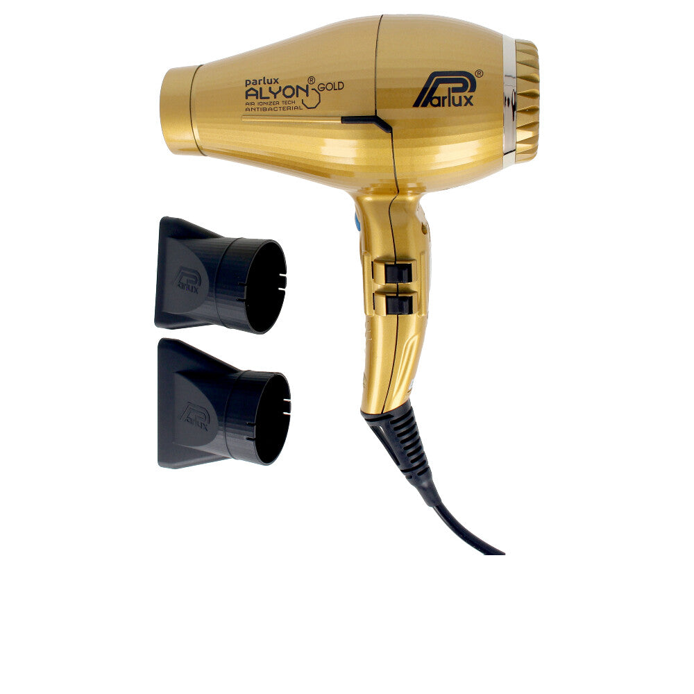 Matt black 2250W professional hair dryer with two nozzles and ergonomic handle