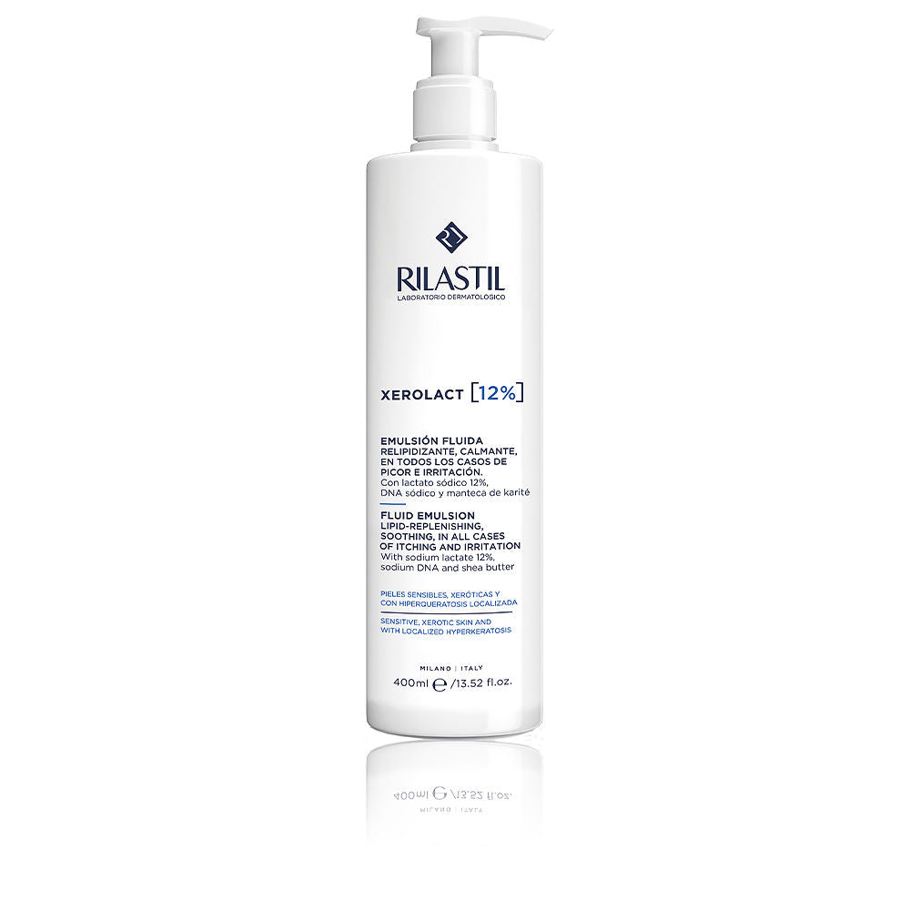 400 ml fluid emulsion bottle, light beige lotion for sensitive skin