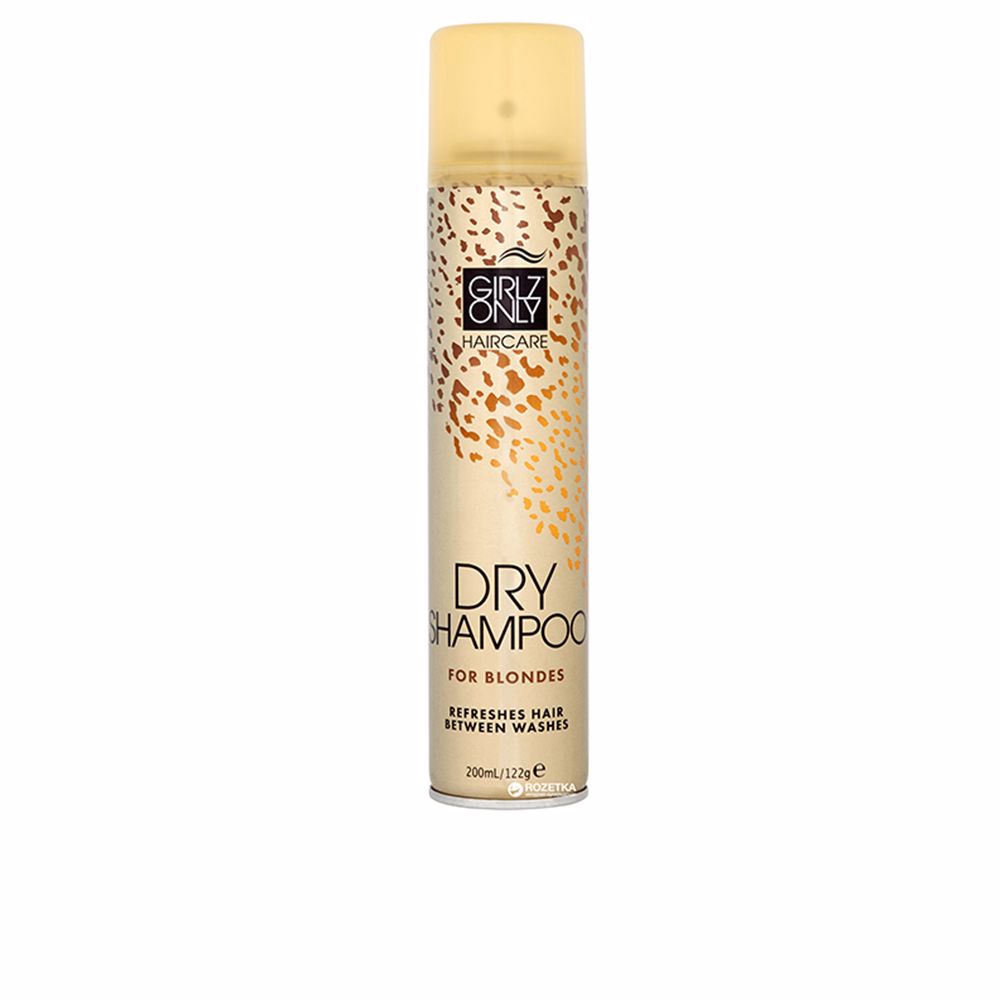 Aerosol dry shampoo for blond hair, 200 ml can with violet tint, lightweight spray