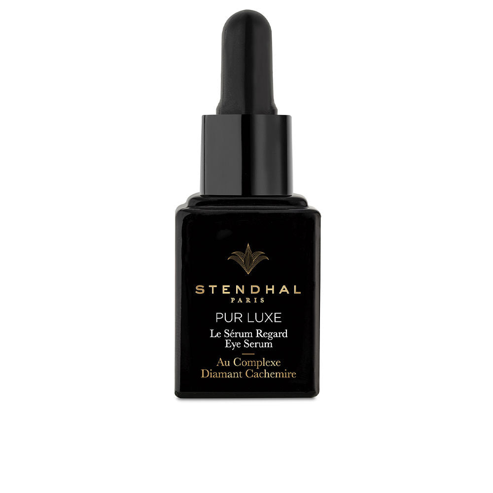 15 ml lightweight eye serum in glass bottle with pearlescent finish