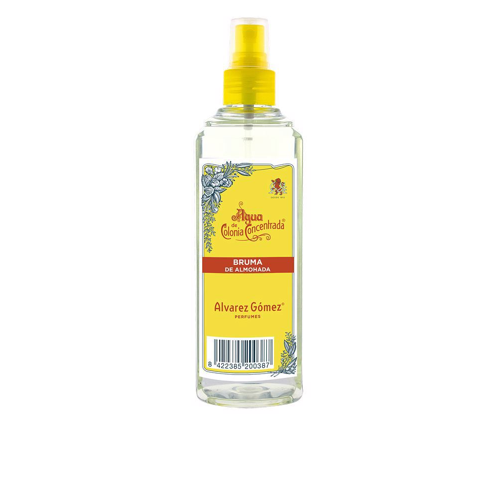 300 ml citrus pillow mist in clear spray bottle, powder-blue label, Unisex