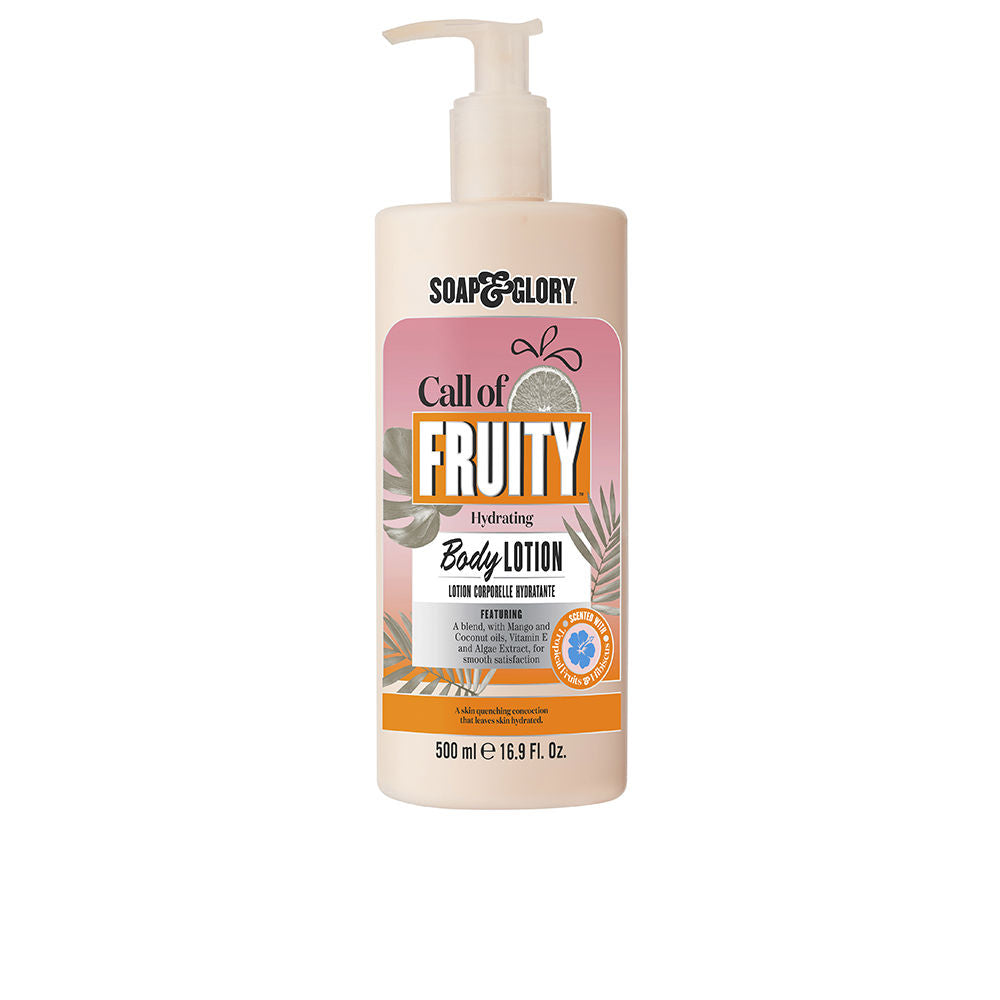 500 ml coconut and mango body lotion bottle, fruity-scented, vitamin E