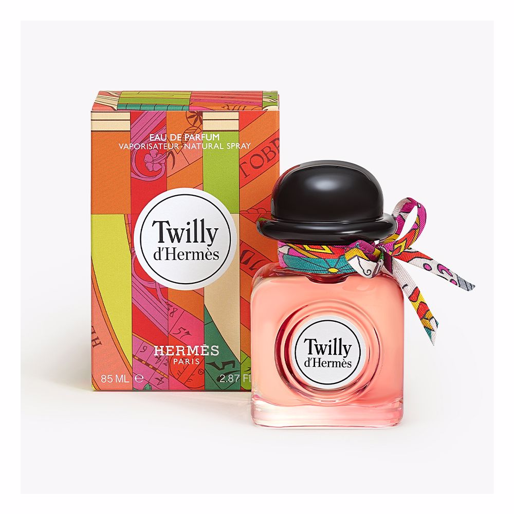 Coral-toned lantern bottle with hand-tied silk ribbon, 30 ml perfume