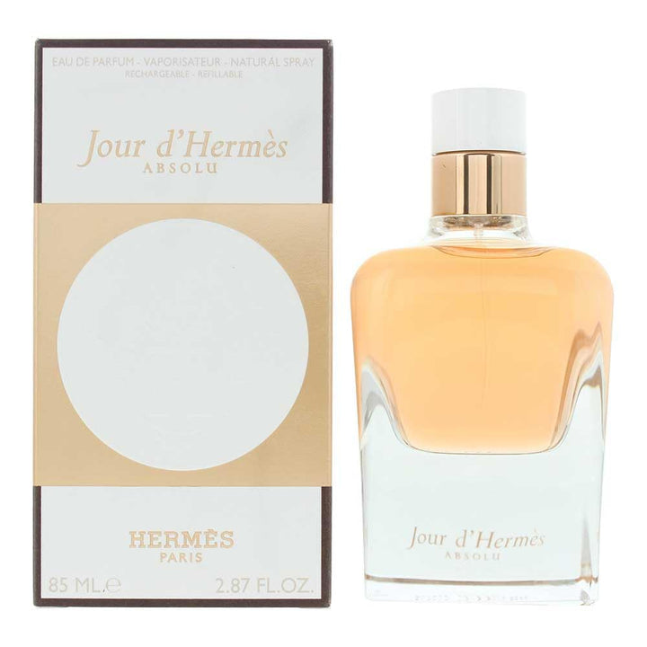85 ml glass perfume bottle; floral oriental scent notes listed