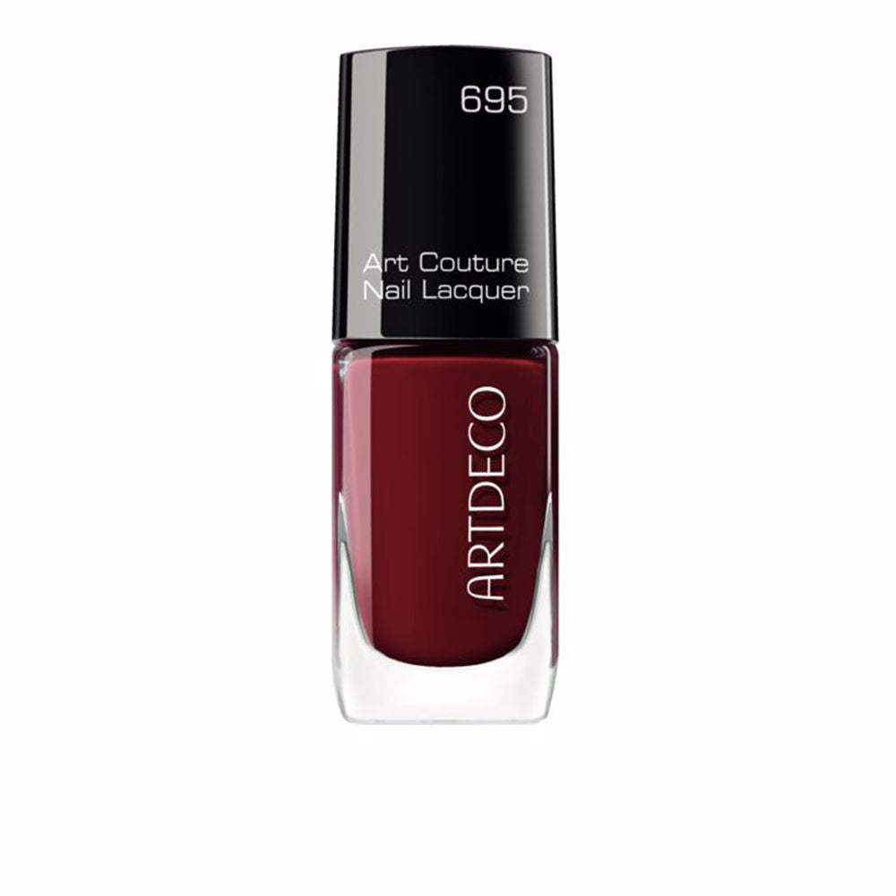 10 ml blackberry-hued nail lacquer in minimalist bottle with brush
