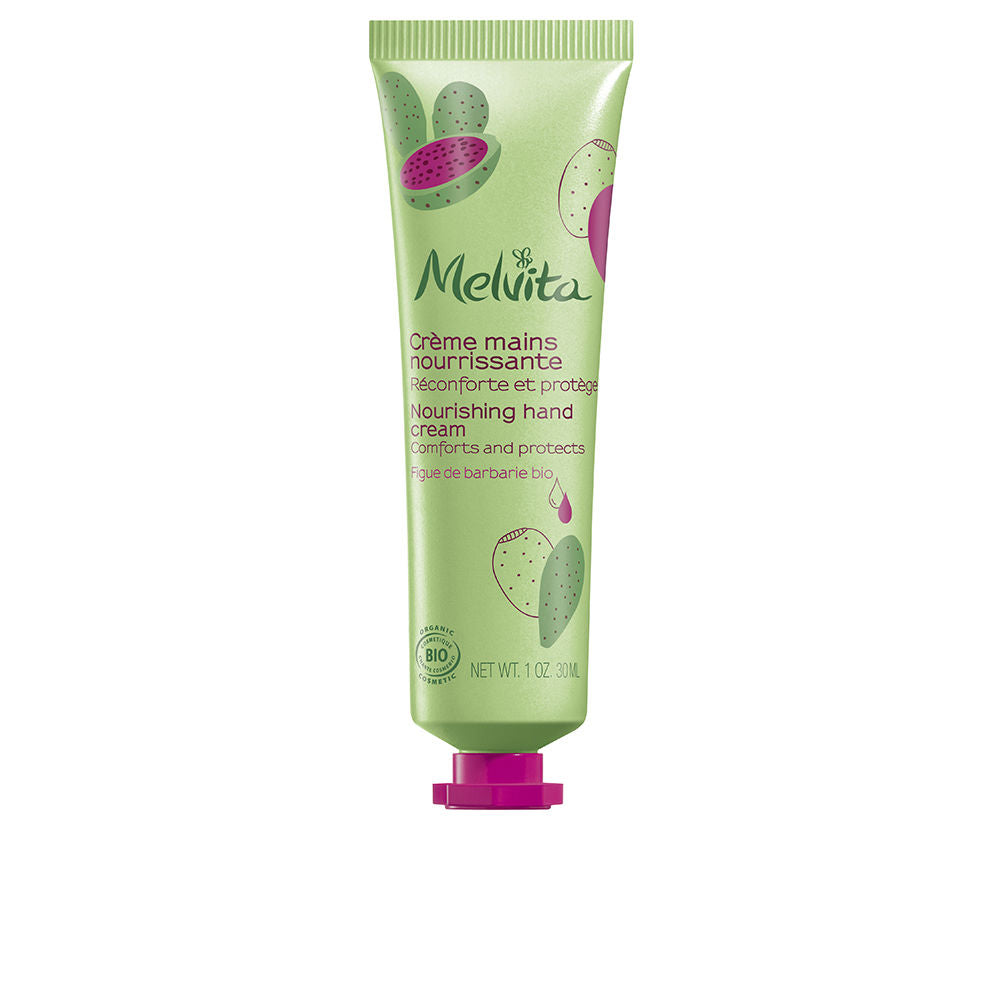 30 ml tube of nourishing hand cream with prickly pear and shea, neutral packaging