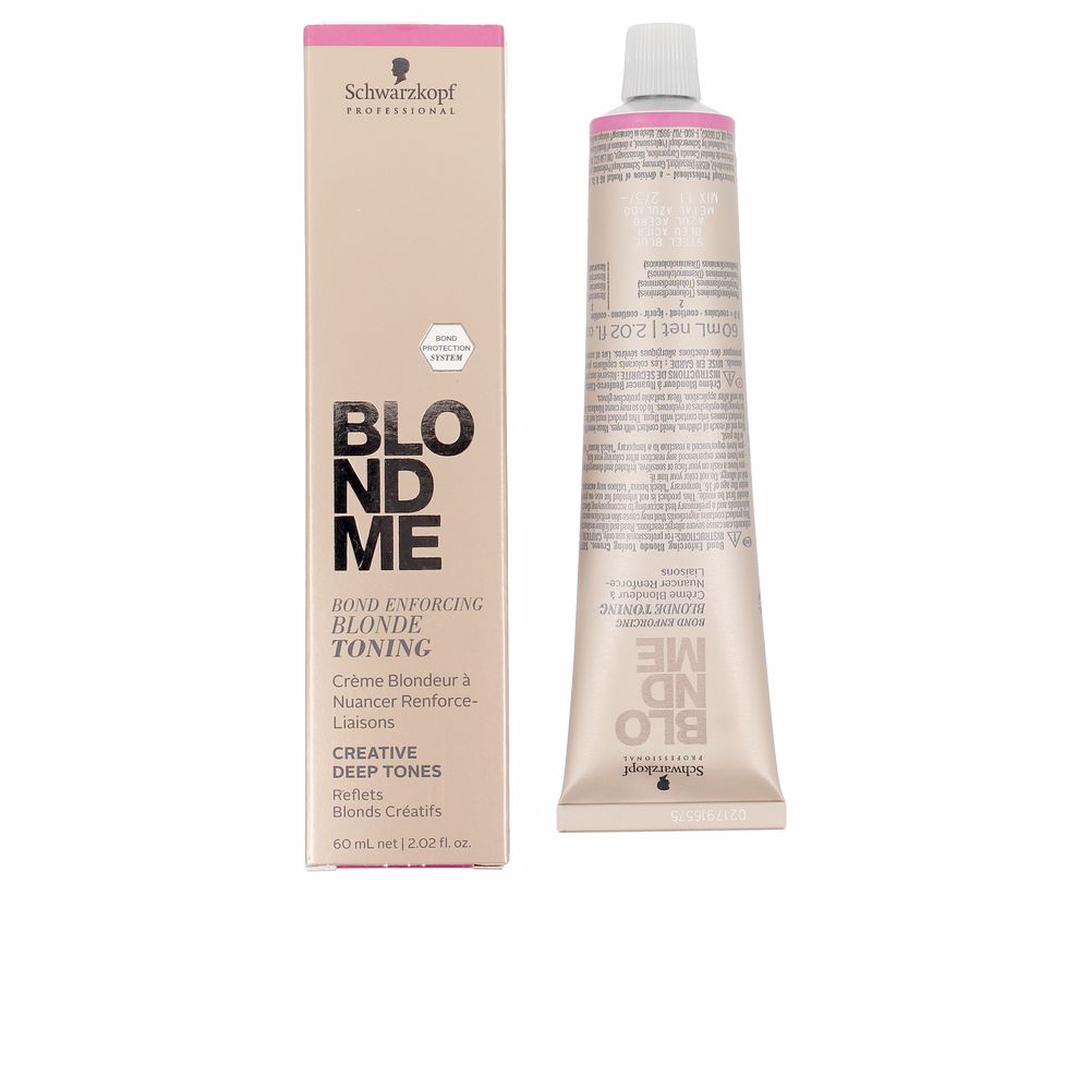 60 ml tube of granite blonde gel‑cream hair colour, cool blonde shade