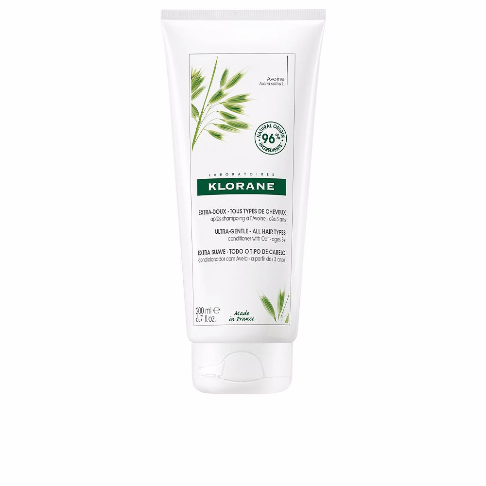 200 ml tube of oat milk gentle conditioner, recyclable HDPE tube, Unisex