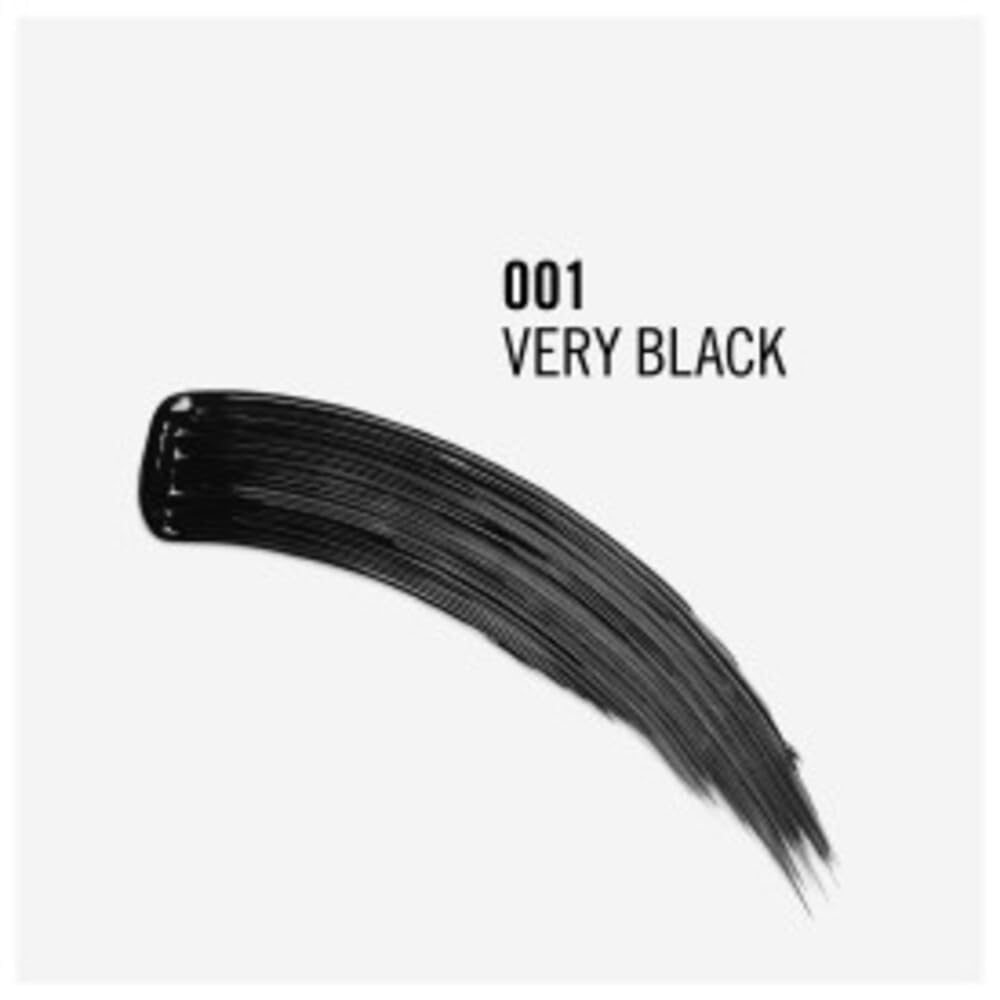 Black volumising fibre mascara in slim tube with tapered brush, 11 ml