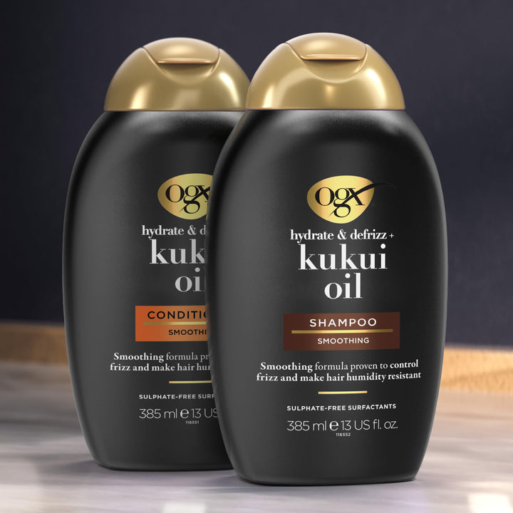 385 ml shampoo bottle — kukui oil anti‑frizz formula, Unisex