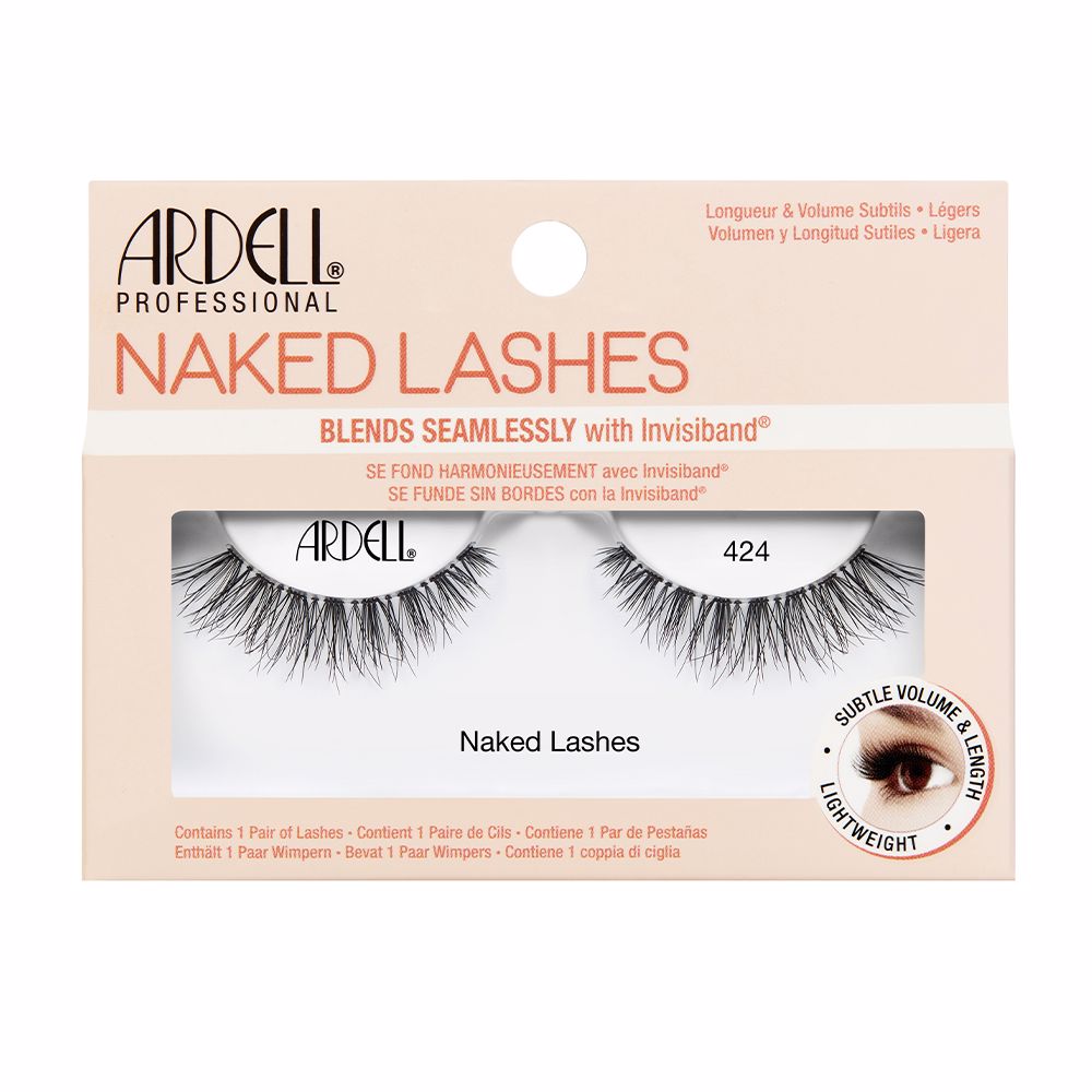 Tray of soft-band natural false eyelashes, single pair, cruelty-free