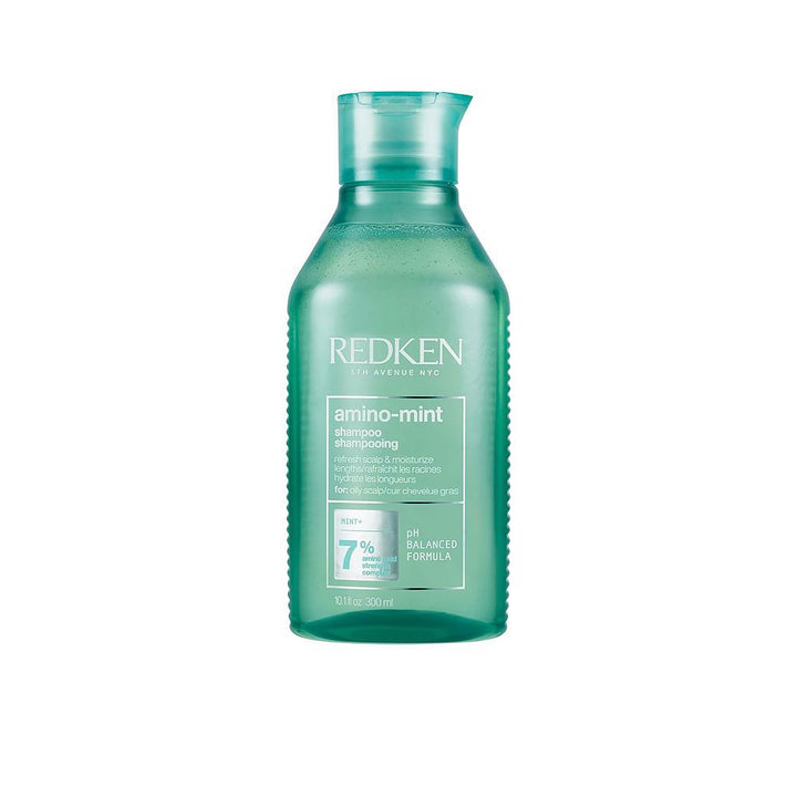 300 ml mint-coloured shampoo bottle for oily, sensitive scalps