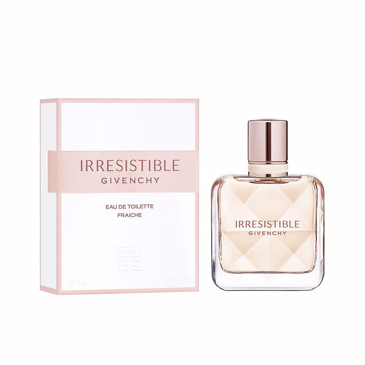 35 ml clear bottle of fresh rose eau de toilette with pink pepper accents