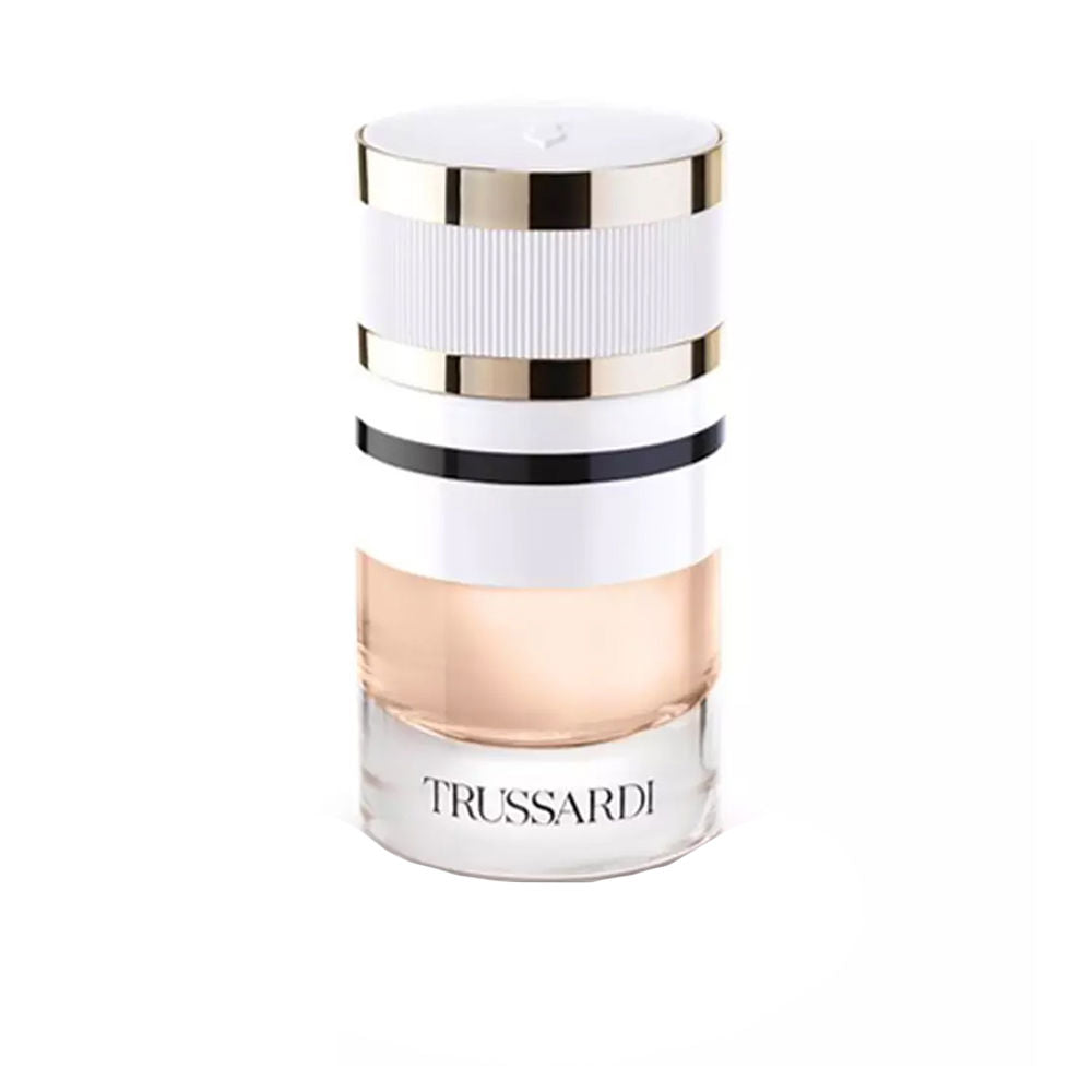 60 ml clear glass perfume bottle with minimalist label, jasmine scent
