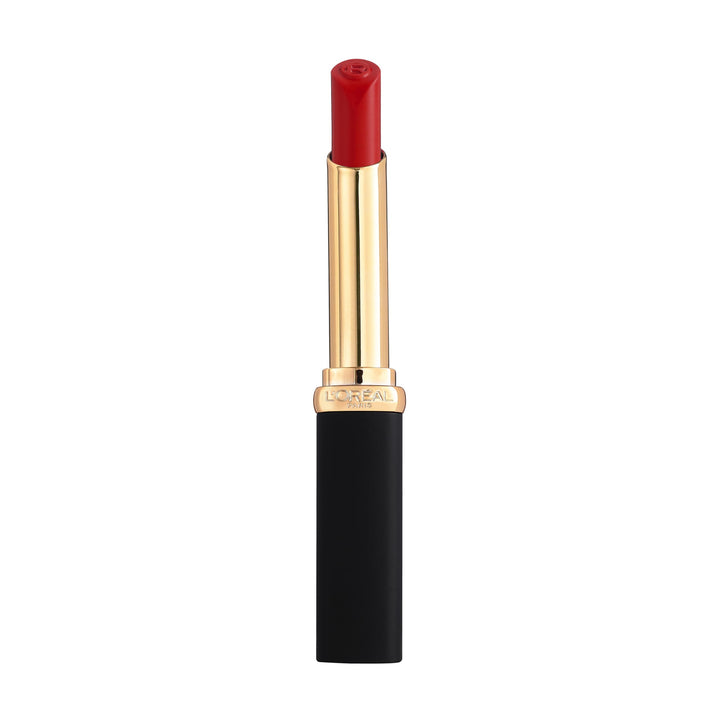 Matte red lipstick tube, powder-matte finish, 26 g, Unisex