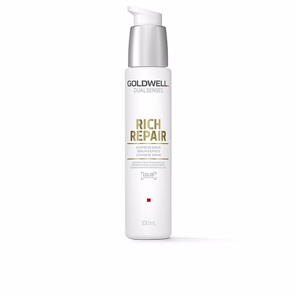 100 ml pump bottle of Rich Repair intralipid hair serum for dry, colour‑treated hair