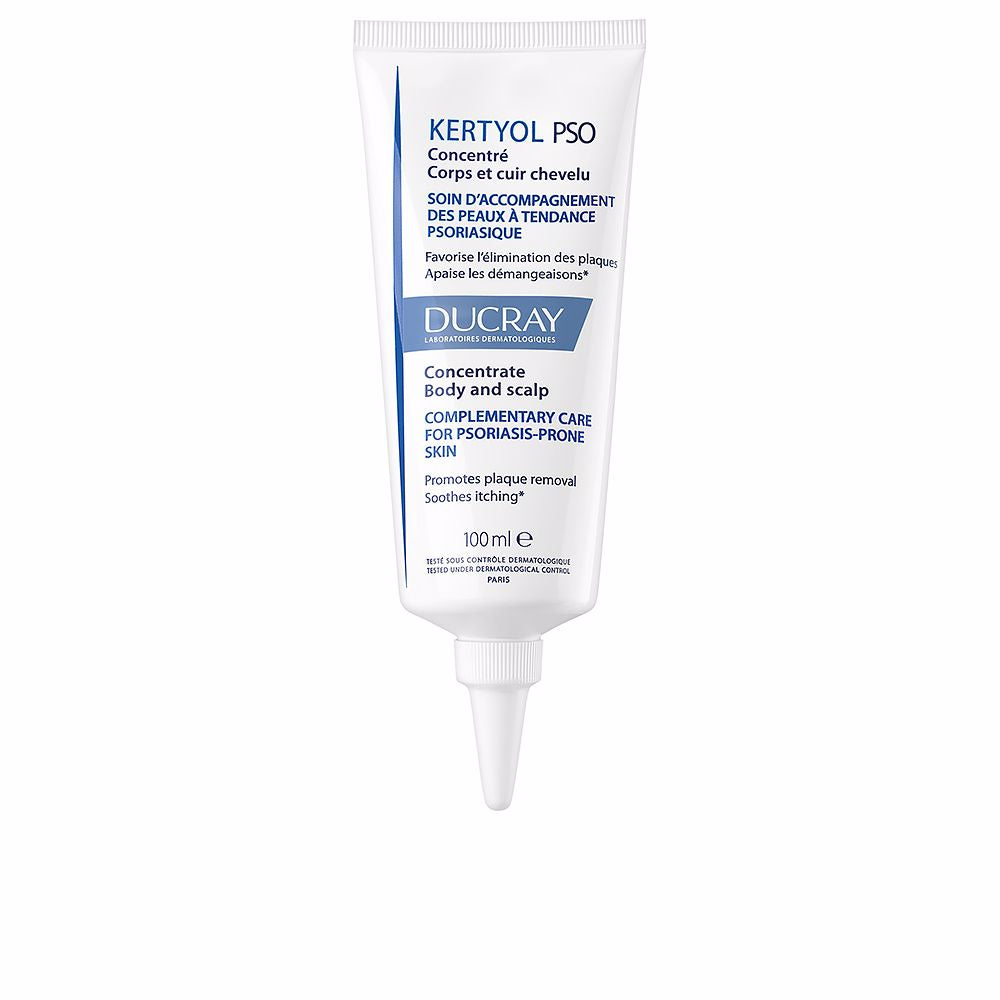 100 ml lightweight scalp concentrate in clear bottle for psoriasis-prone skin
