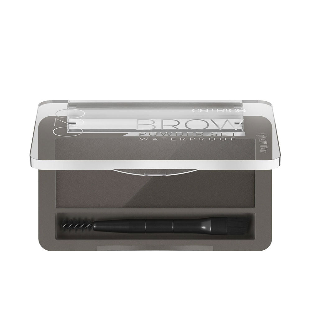 Compact brow powder with two brown shades, angled brush and spoolie, 4 g