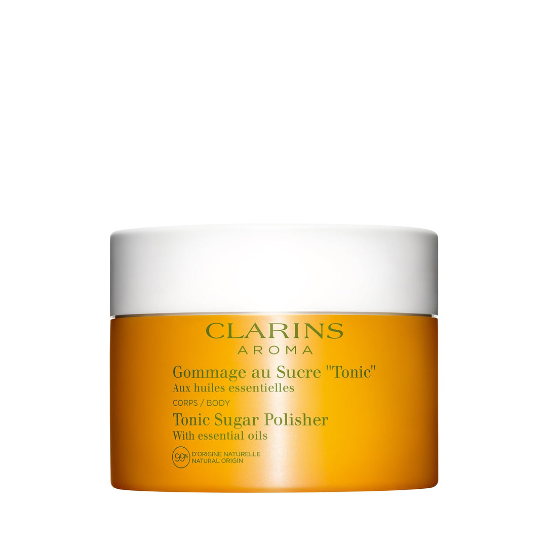 250 g jar of sugar body scrub with hazel oil and creamy texture
