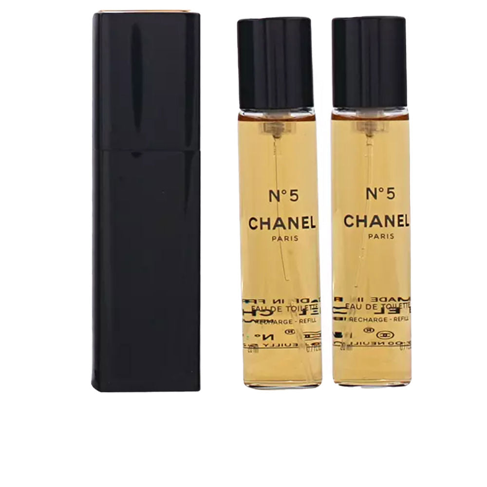 Three 20 ml clear perfume bottles in a box; aldehydic floral fragrance notes listed