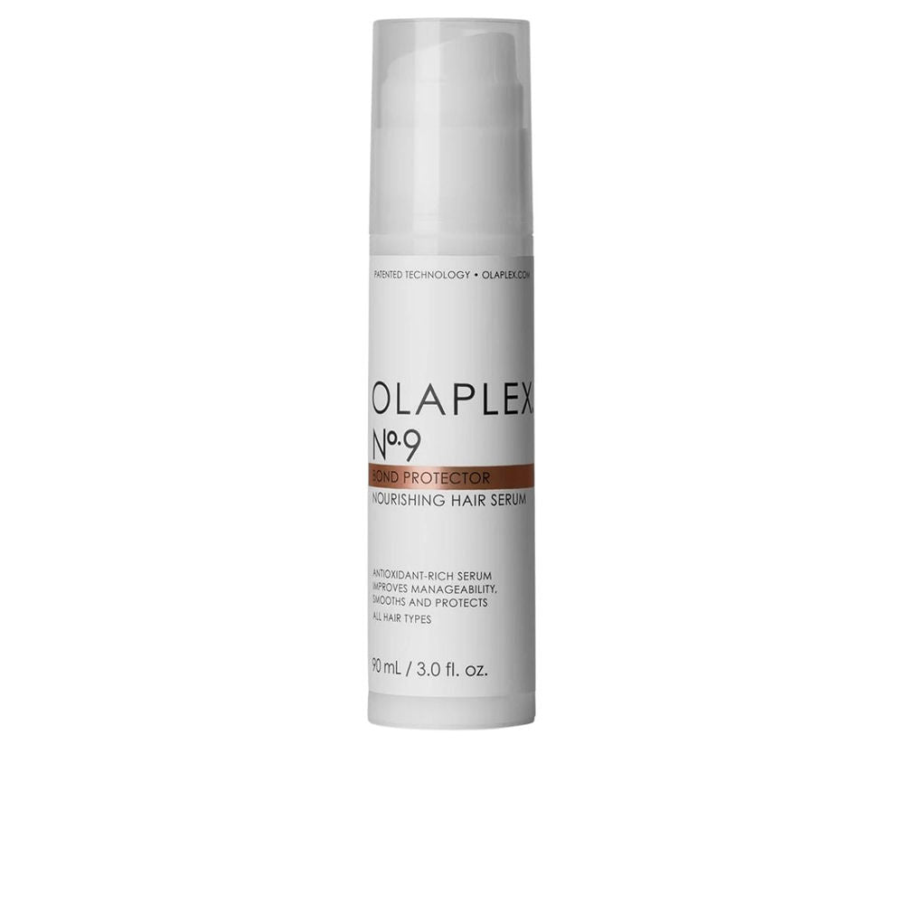90 ml clear pump bottle of lightweight red algae hair serum for Unisex hair