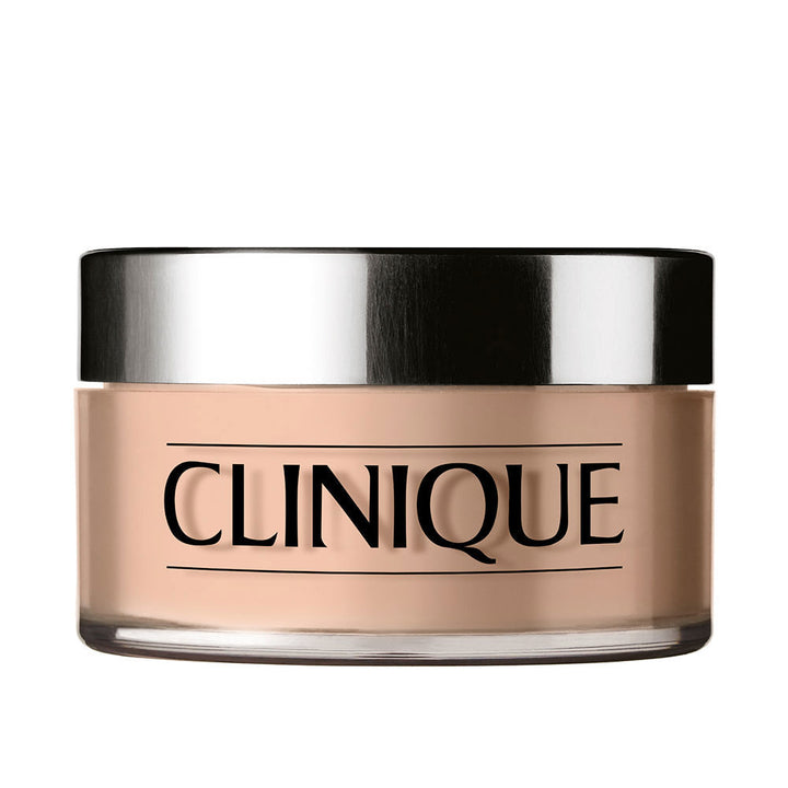 Small 25 g translucent loose powder jar with sifted powder, neutral shade, Unisex