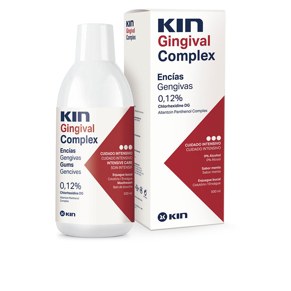 Unisex 500 ml therapeutic mouthwash bottle, chlorhexidine formula, for gum care