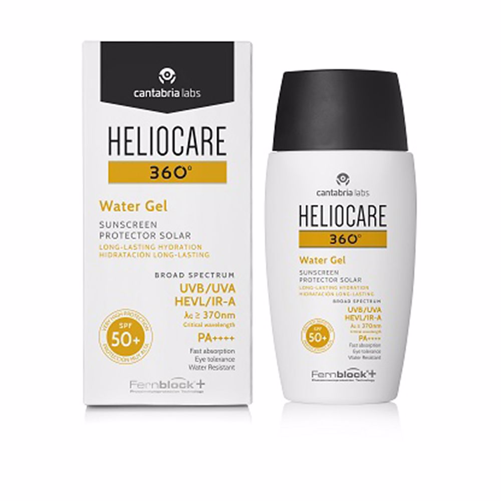 50 ml clear aqua gel sunscreen tube, SPF50+, lightweight hydrating gel