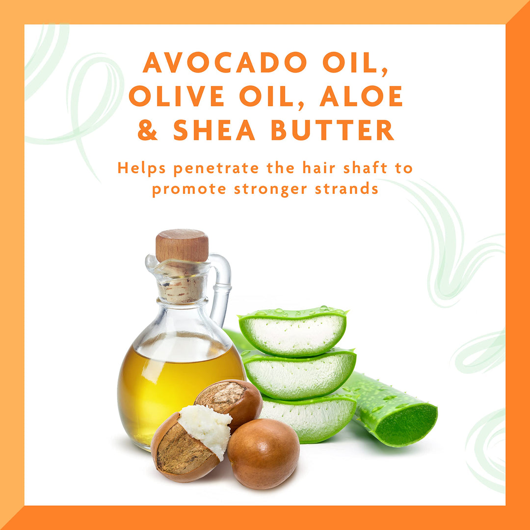 Tube of Avocado Hydrating Leave-In Cream for dry, curly hair, 340 g