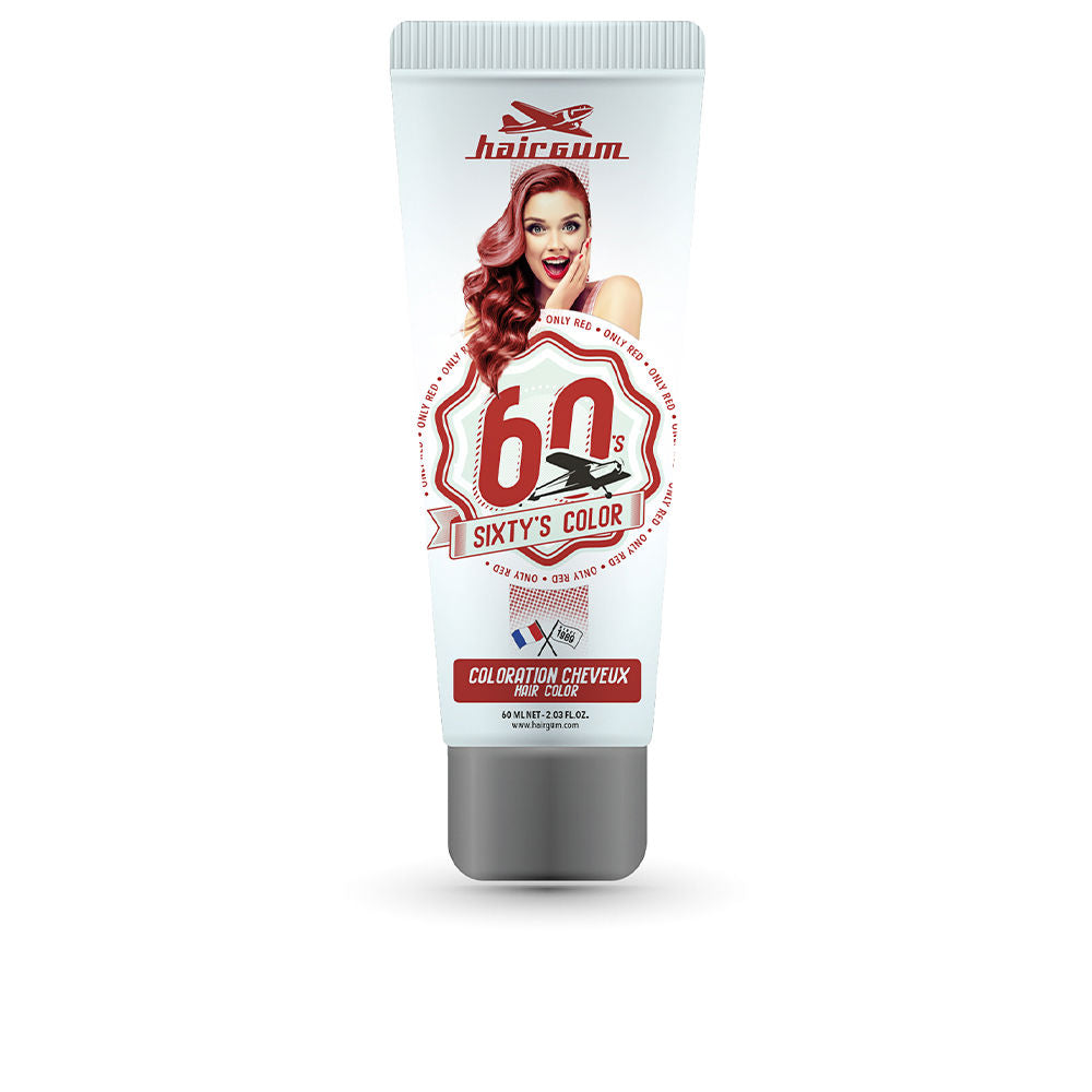 60 ml tube of semi‑permanent hair colour cream in vivid pastel shade