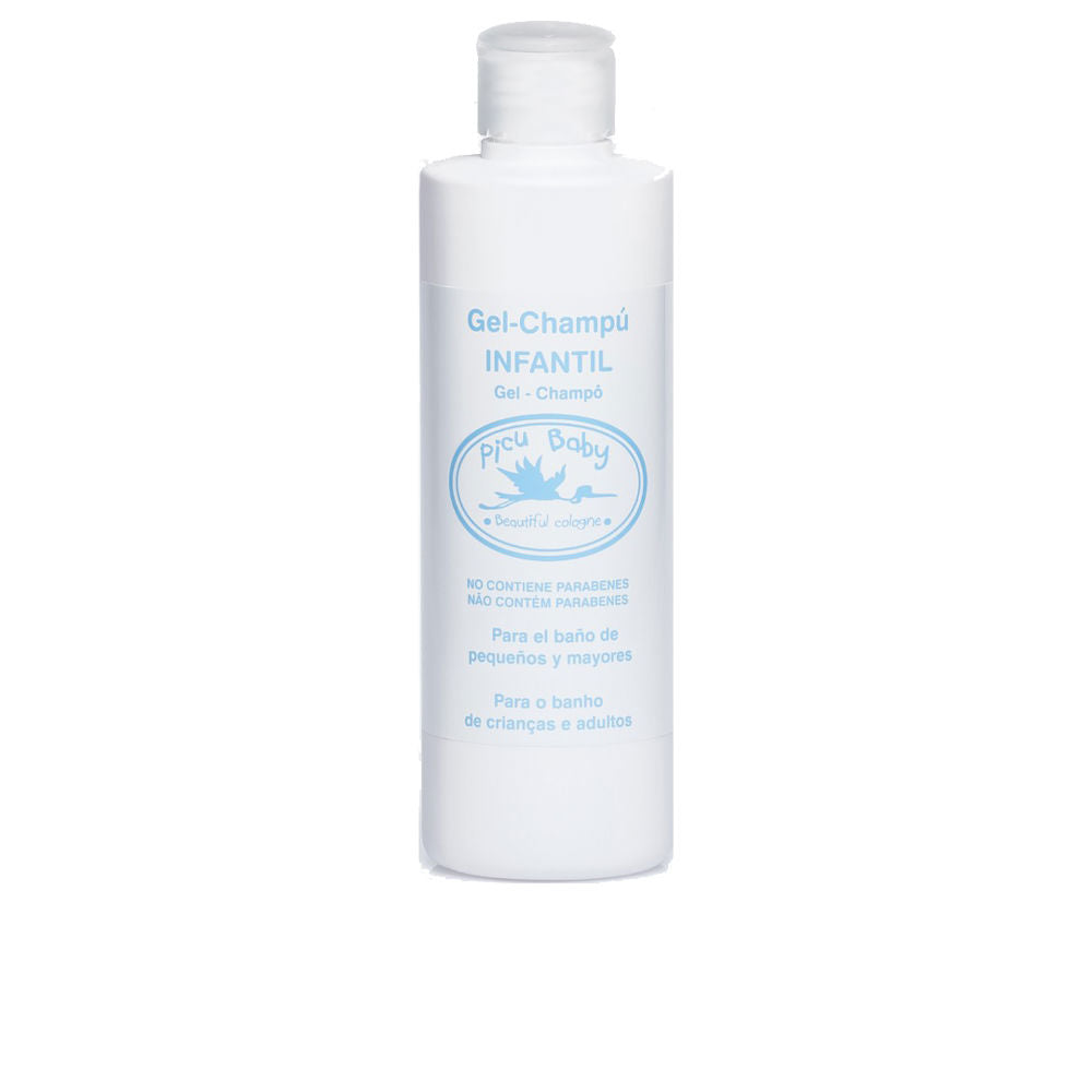 Bottle of Picu Baby Infant Gentle Gel Shampoo with soft foam for newborns
