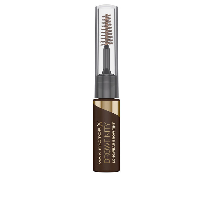 Dual-ended long-wear brow gel in soft brown, 4.2 ml tube
