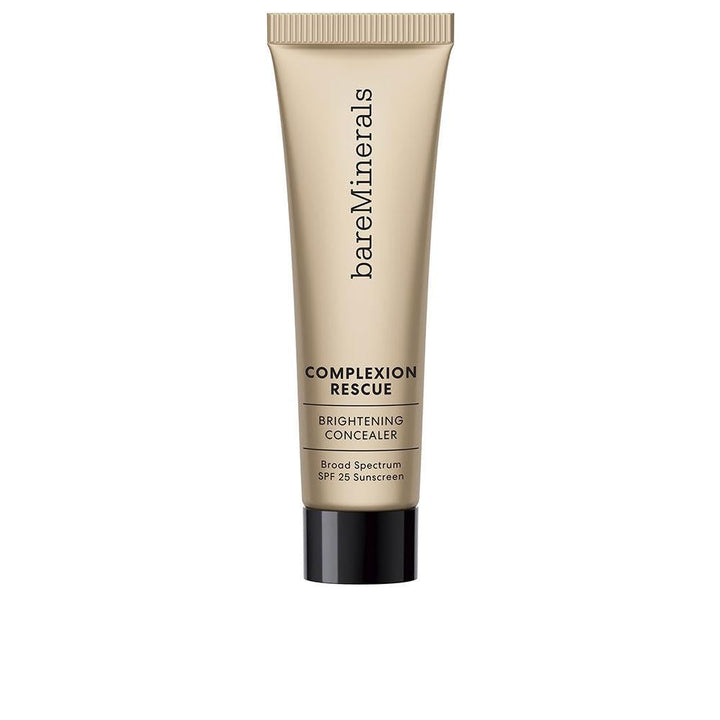 Slim tube of mahogany-toned illuminating eye concealer, 10 ml, SPF 25