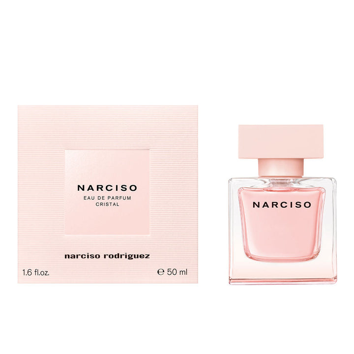 30 ml nude glass bottle Eau de Parfum with black logo, floral-woody fragrance