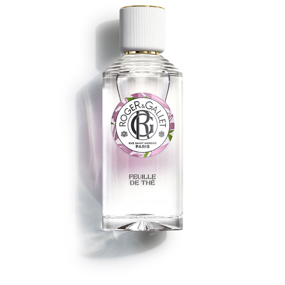 Clear 100 ml fragrance bottle labelled Calabrian lemon and Ceylon black tea, Unisex
