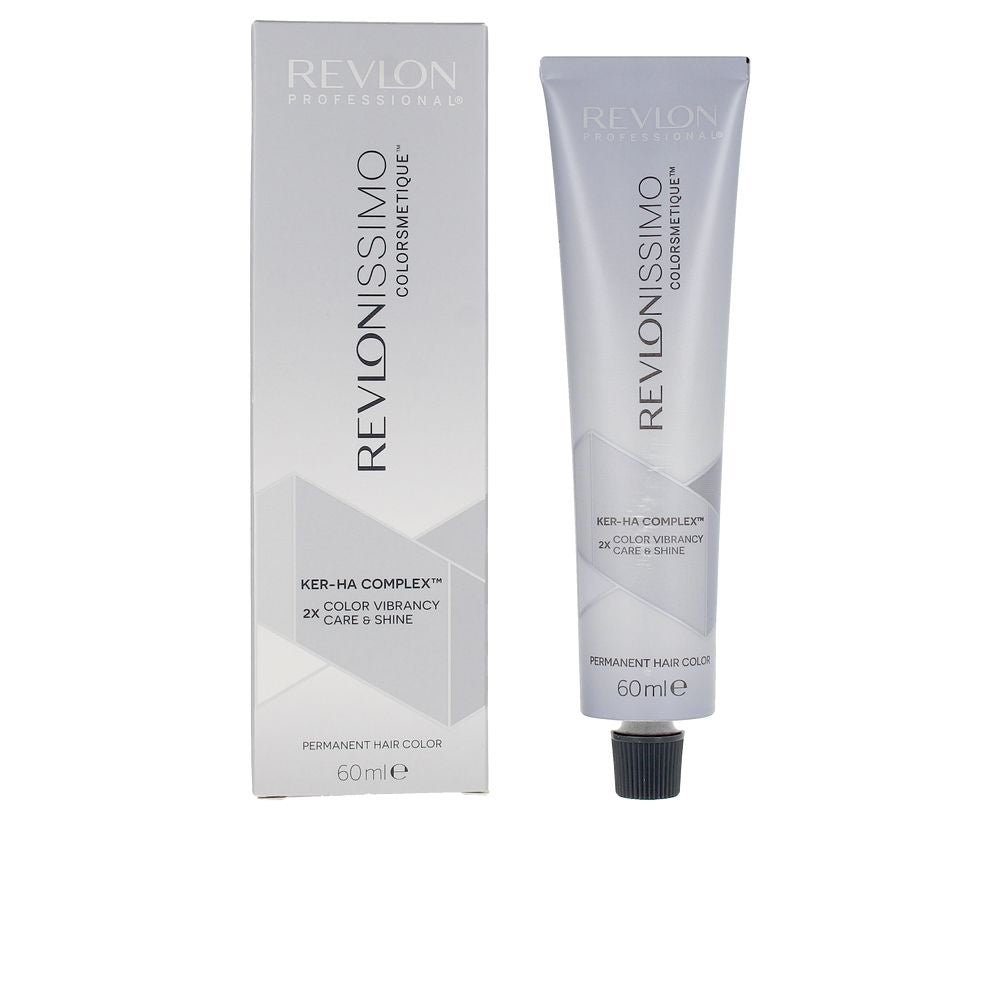 Tube of 8 Light Blonde permanent cream hair colour, 60 ml, with product box