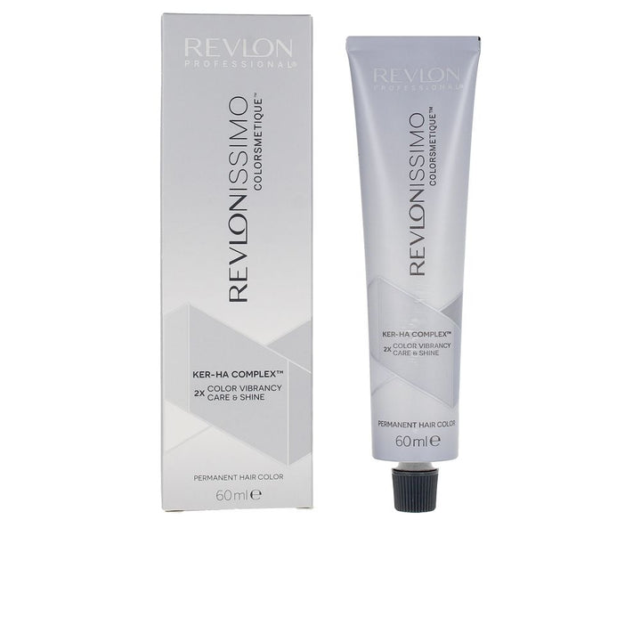 Tube of 8 Light Blonde permanent cream hair colour, 60 ml, with product box