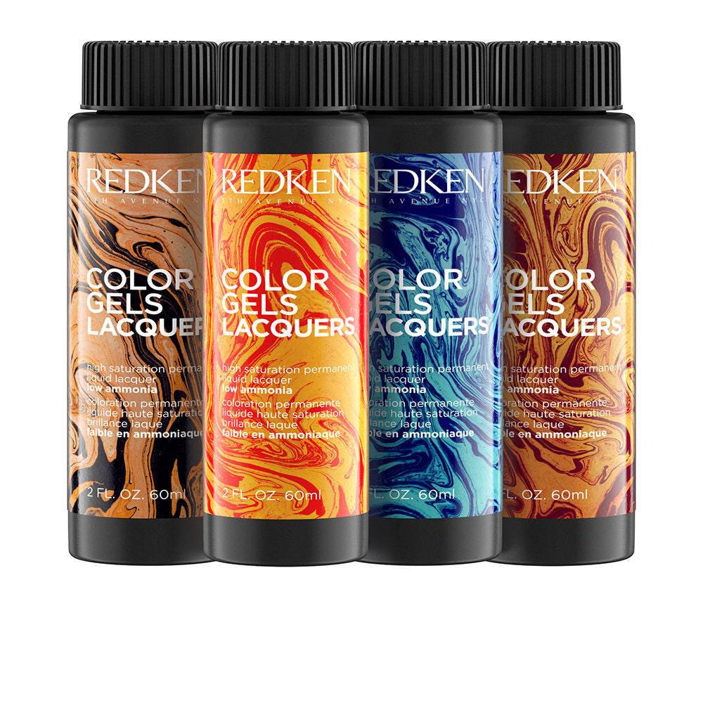 Three 60 ml liquid lacquer bottles of Volcanic 8NA permanent hair colour, Unisex