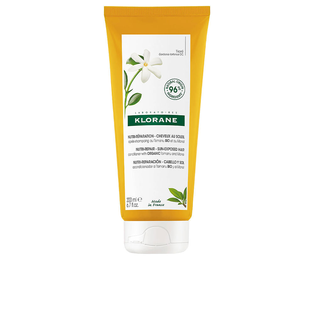 Tube of Monoï & Tamanu Bio conditioner, 200 ml, creamy texture